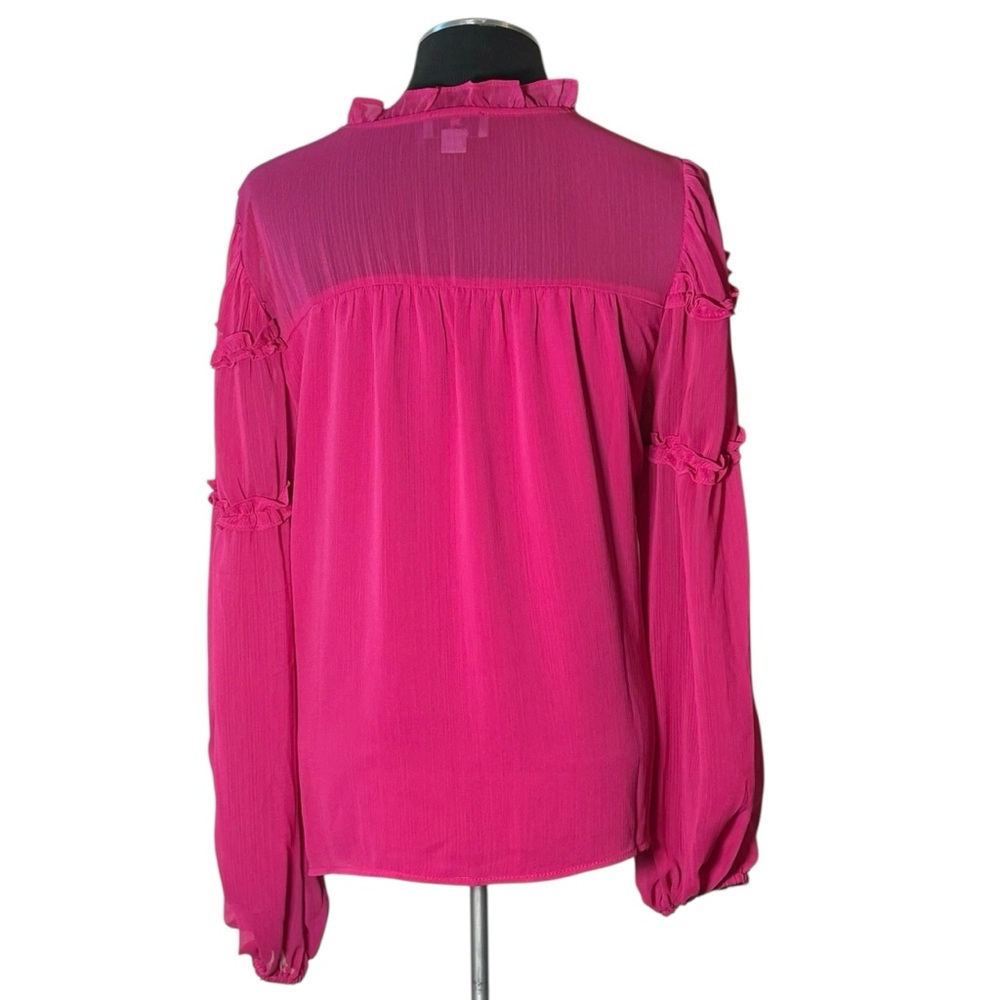CeCe Pink Ruffle Blouse - Picture 6 of 10